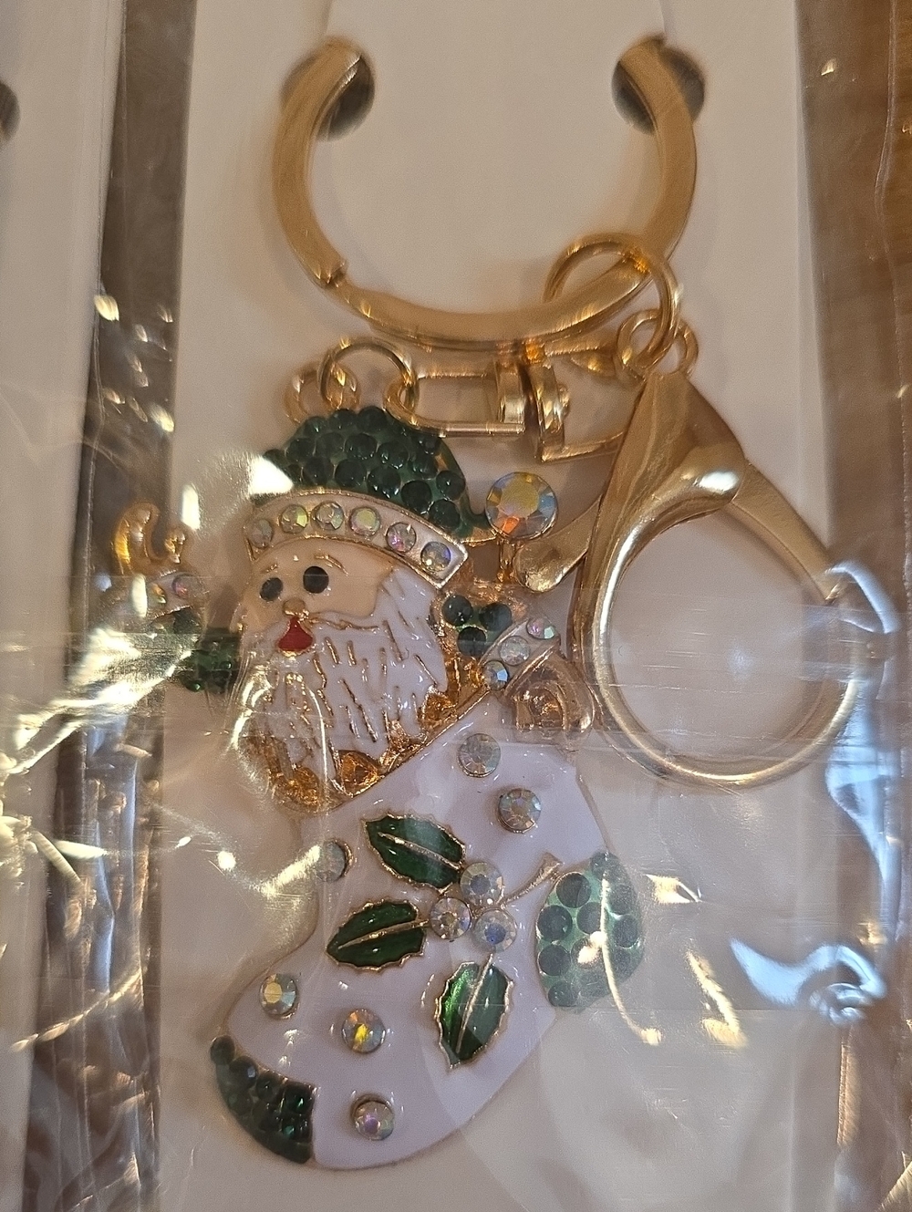 BULK Festive Santa Stocking Keychain - Picture 4 of 5